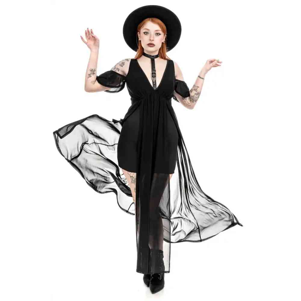 Restyle - Lilith Maxi long dress - Black